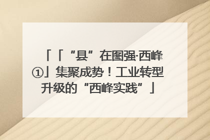 「“县”在图强·西峰①」集聚成势！工业转型升级的“西峰实践”