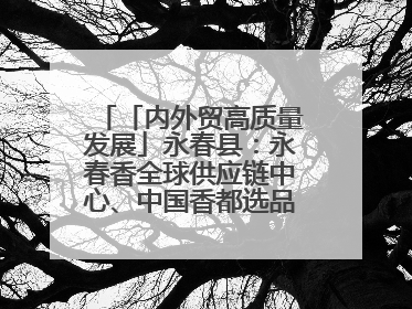 「内外贸高质量发展」永春县：永春香全球供应链中心、中国香都选品中心相继运营——一根香“点燃”百亿产业