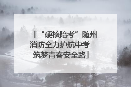 “硬核陪考”随州消防全力护航中考 筑梦青春安全路