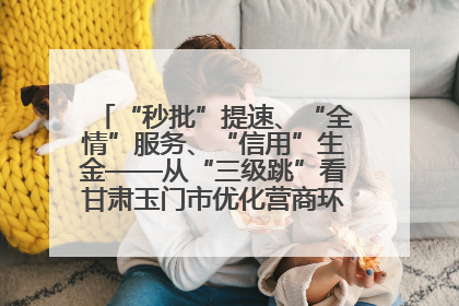 “秒批”提速、“全情”服务、“信用”生金——从“三级跳”看甘肃玉门市优化营商环境的进阶之路