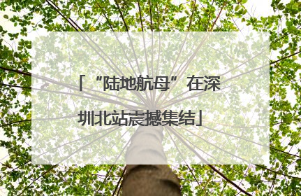 “陆地航母”在深圳北站震撼集结