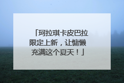 珂拉琪卡皮巴拉限定上新，让慵懒充满这个夏天！