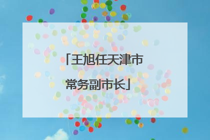 王旭任天津市常务副市长