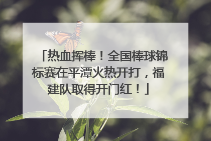 热血挥棒！全国棒球锦标赛在平潭火热开打，福建队取得开门红！