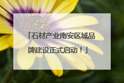 石材产业南安区域品牌建设正式启动！