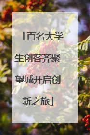百名大学生创客齐聚望城开启创新之旅