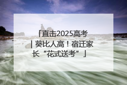 直击2025高考｜葵比人高！宿迁家长“花式送考”