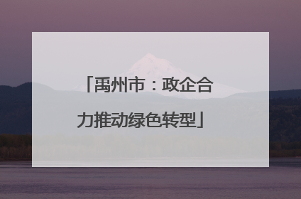 禹州市：政企合力推动绿色转型
