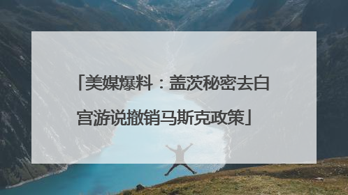 美媒爆料：盖茨秘密去白宫游说撤销马斯克政策