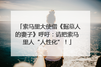 索马里大使借《掘墓人的妻子》呼吁：请把索马里人“人性化”！