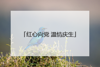 红心向党 温情庆生