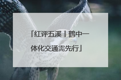 红评五溪丨鹤中一体化交通需先行
