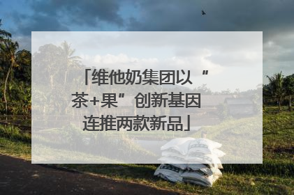 维他奶集团以“茶+果”创新基因连推两款新品