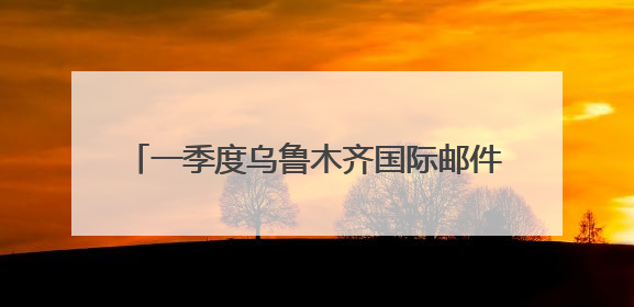 一季度乌鲁木齐国际邮件业务量同比增长151%