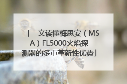 一文读懂梅思安（MSA）FL5000火焰探测器的多重革新性优势