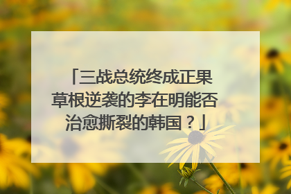 三战总统终成正果 草根逆袭的李在明能否治愈撕裂的韩国？