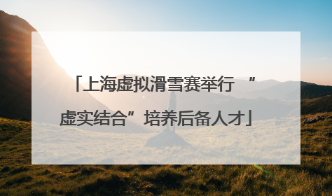 上海虚拟滑雪赛举行 “虚实结合”培养后备人才