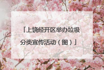 上饶经开区举办垃圾分类宣传活动（图）