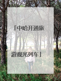 中哈开通旅游观光列车