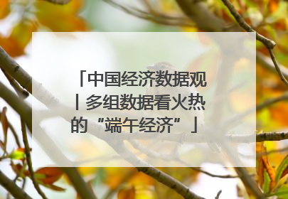 中国经济数据观丨多组数据看火热的“端午经济”
