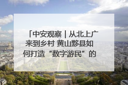 中安观察｜从北上广来到乡村 黄山黟县如何打造“数字游民”的“桃花源”？
