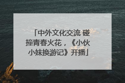 中外文化交流 碰撞青春火花，《小伙小妹换游记》开播