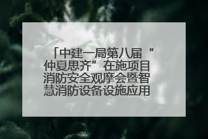 中建一局第八届“仲夏思齐”在施项目消防安全观摩会暨智慧消防设备设施应用交流会成功举办