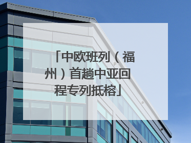 中欧班列（福州）首趟中亚回程专列抵榕
