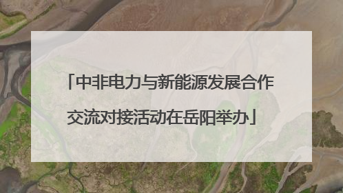 中非电力与新能源发展合作交流对接活动在岳阳举办