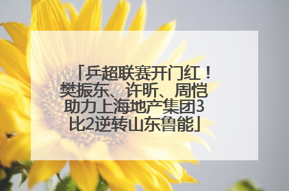 乒超联赛开门红！樊振东、许昕、周恺助力上海地产集团3比2逆转山东鲁能