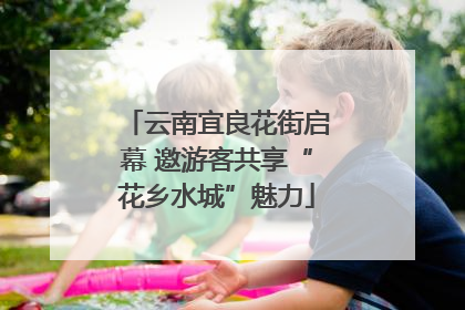云南宜良花街启幕 邀游客共享“花乡水城”魅力