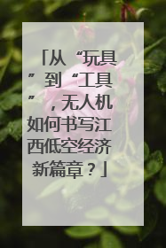 从“玩具”到“工具”，无人机如何书写江西低空经济新篇章？