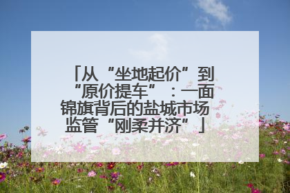 从“坐地起价”到“原价提车”：一面锦旗背后的盐城市场监管“刚柔并济”