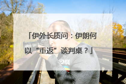伊外长质问：伊朗何以“重返”谈判桌？