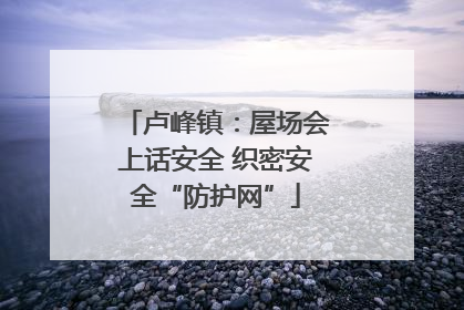 卢峰镇：屋场会上话安全 织密安全“防护网”