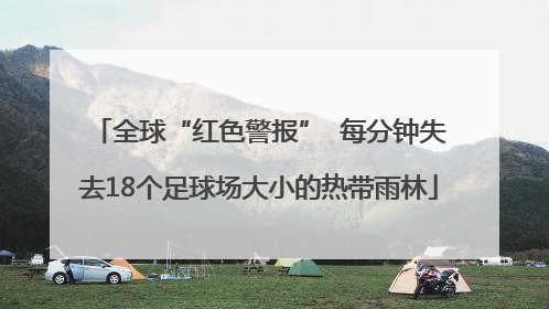 全球“红色警报”  每分钟失去18个足球场大小的热带雨林