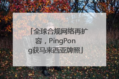 全球合规网络再扩容，PingPong获马来西亚牌照