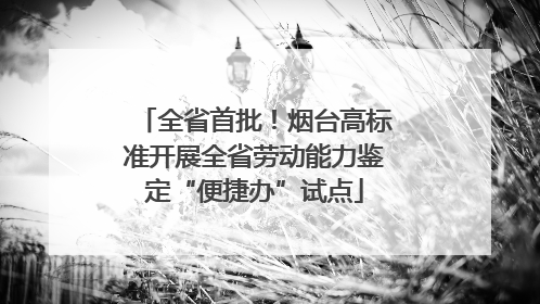 全省首批！烟台高标准开展全省劳动能力鉴定“便捷办”试点