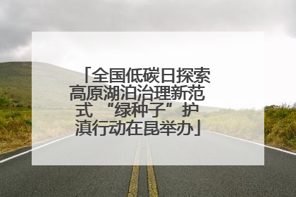 全国低碳日探索高原湖泊治理新范式 “绿种子”护滇行动在昆举办