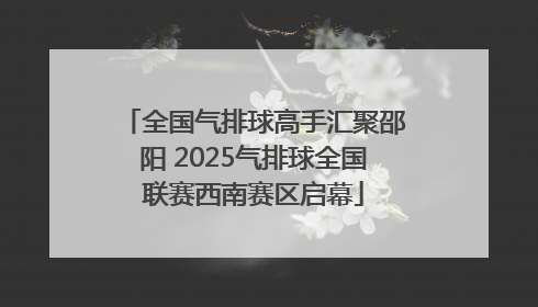 全国气排球高手汇聚邵阳 2025气排球全国联赛西南赛区启幕