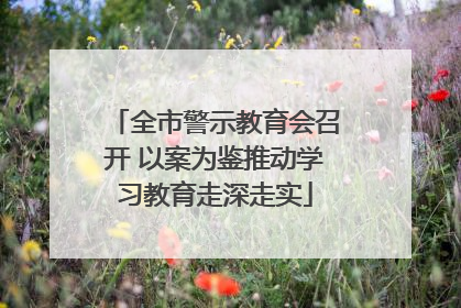 全市警示教育会召开 以案为鉴推动学习教育走深走实