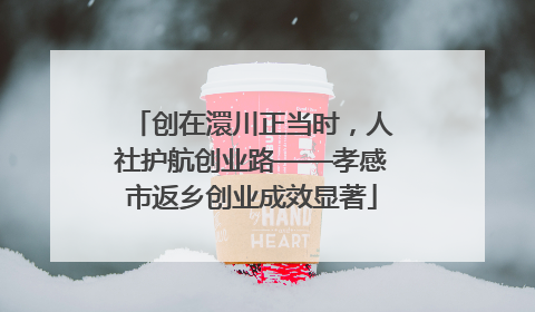 创在澴川正当时，人社护航创业路——孝感市返乡创业成效显著