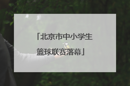 北京市中小学生篮球联赛落幕