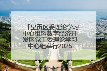呈贡区委理论学习中心组暨数字经济开发区党工委理论学习中心组举行2025年第七次学习会议