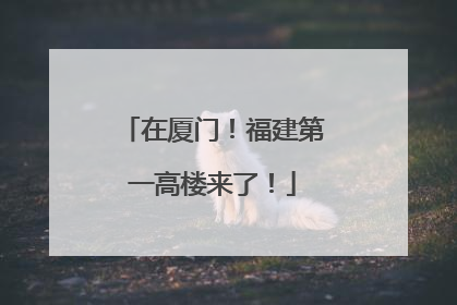 在厦门！福建第一高楼来了！