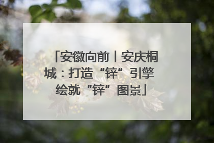 安徽向前丨安庆桐城：打造“锌”引擎 绘就“锌”图景