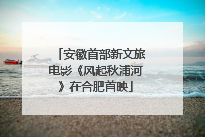 安徽首部新文旅电影《风起秋浦河》在合肥首映