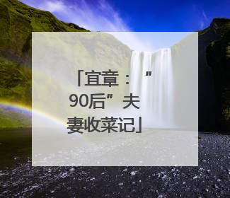 宜章：“90后”夫妻收菜记