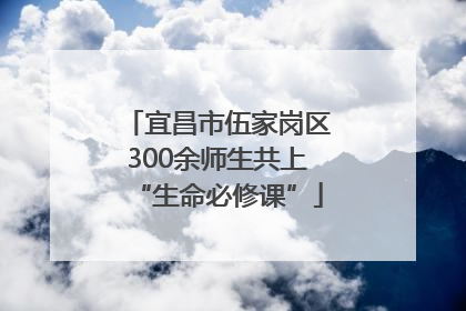 宜昌市伍家岗区300余师生共上“生命必修课”