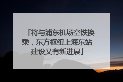 将与浦东机场空铁换乘，东方枢纽上海东站建设又有新进展